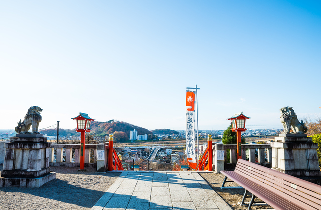 【栃木県】眼下に広がる関東平野を一望「足利織姫神社」